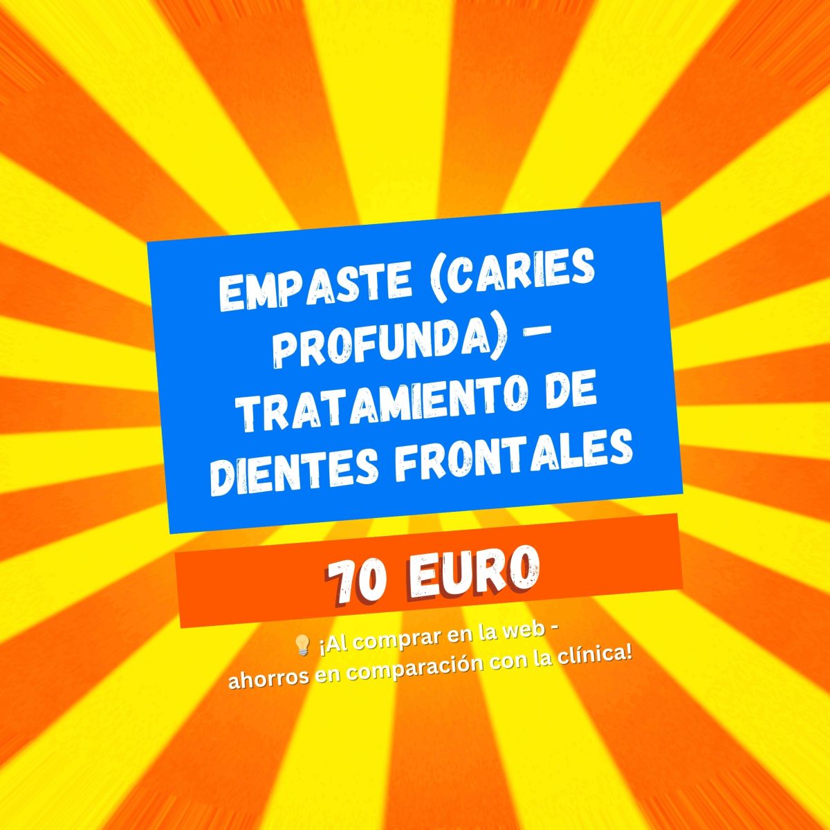 Empaste (caries profunda) – Tratamiento de dientes frontales