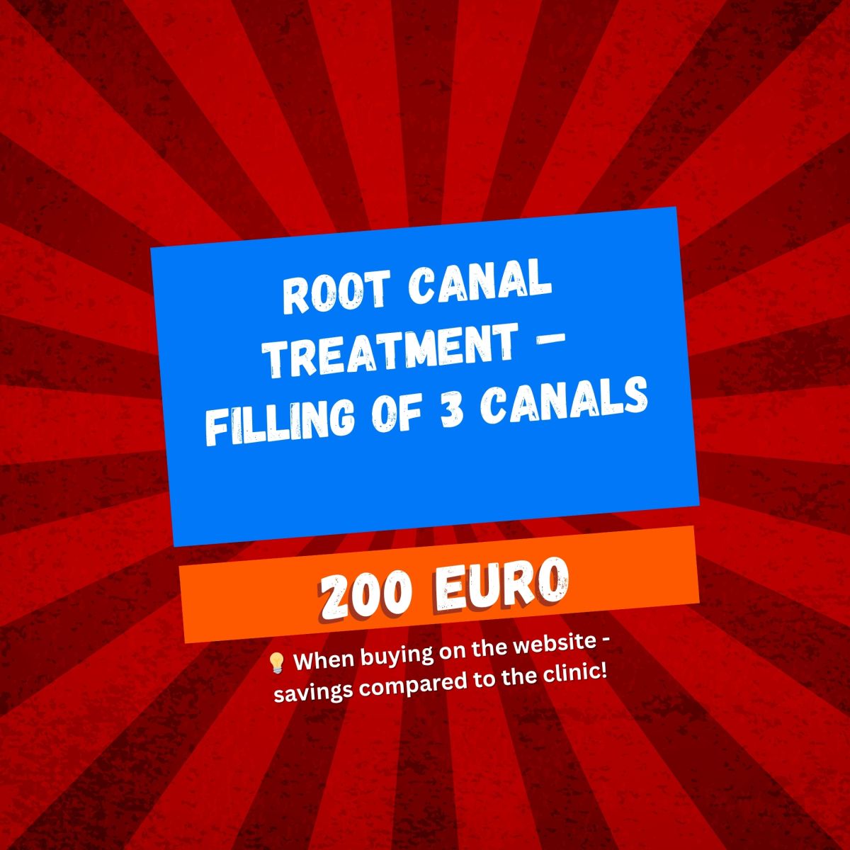Root canal treatment – Filling of 3 canals