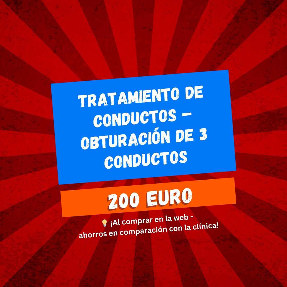 Tratamiento de conductos – Obturación de 3 conductos